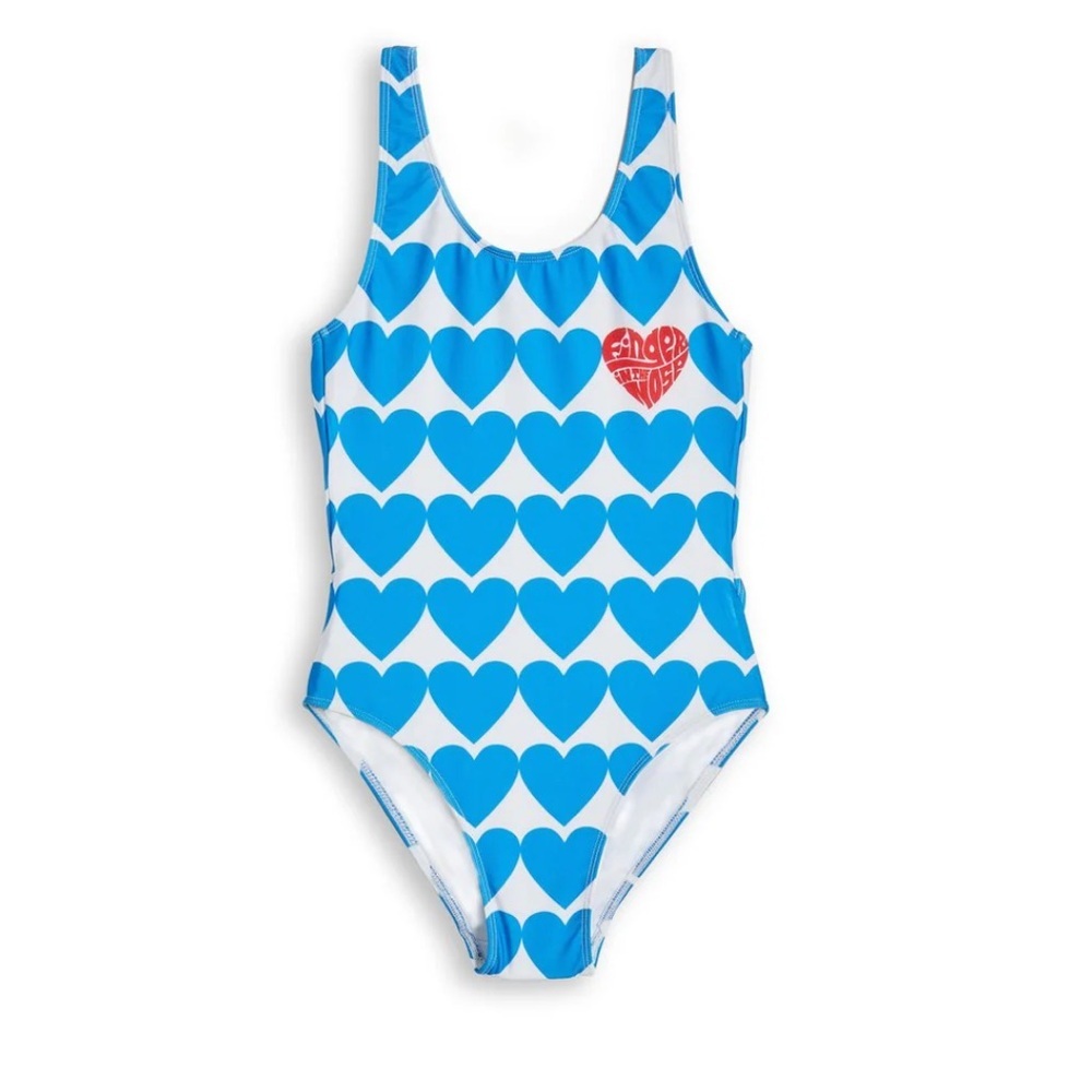 Finger in the Nose Heart Swimsuit 8/9yr